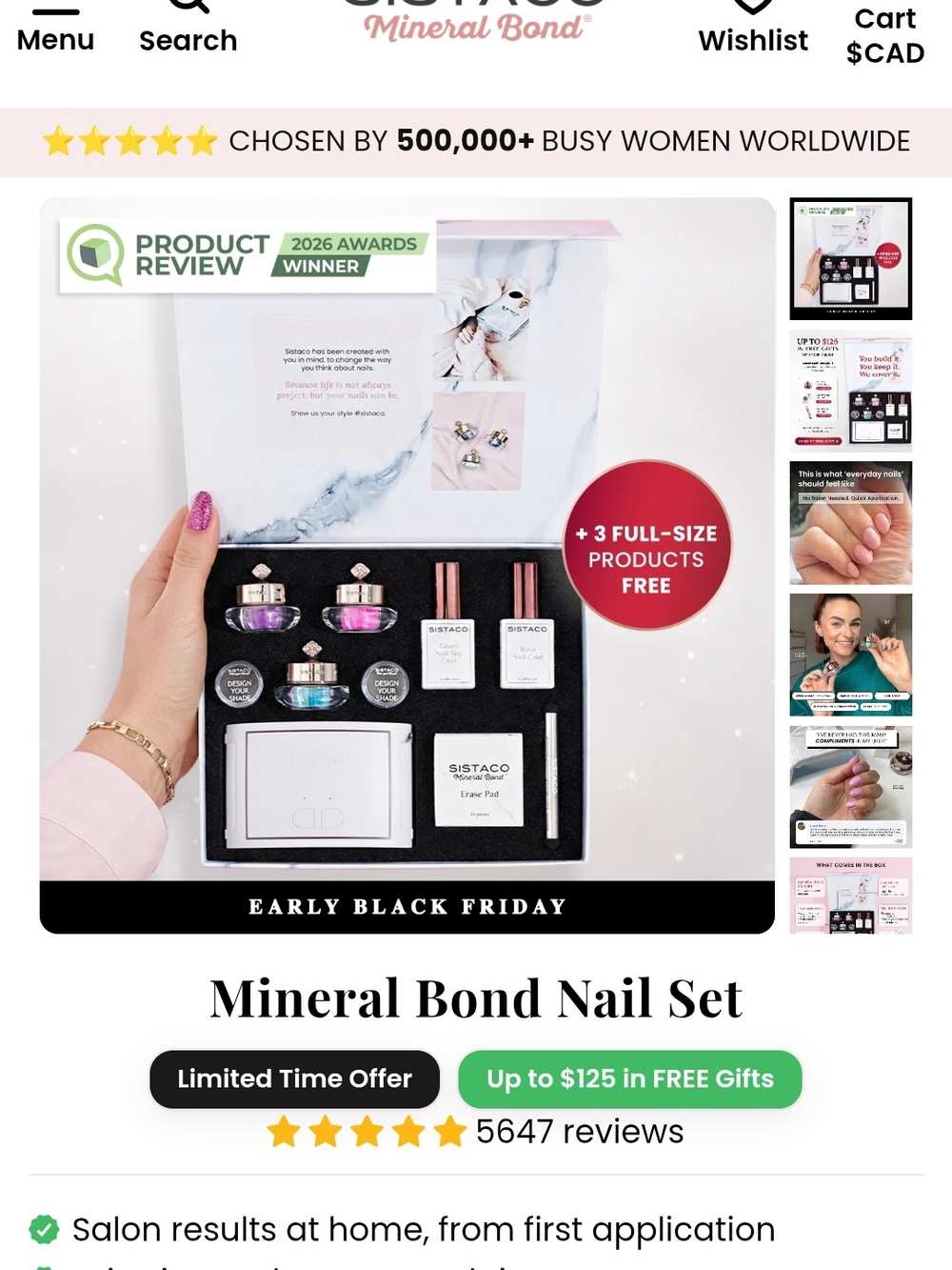 Sistako Mineral Bond Nail Set